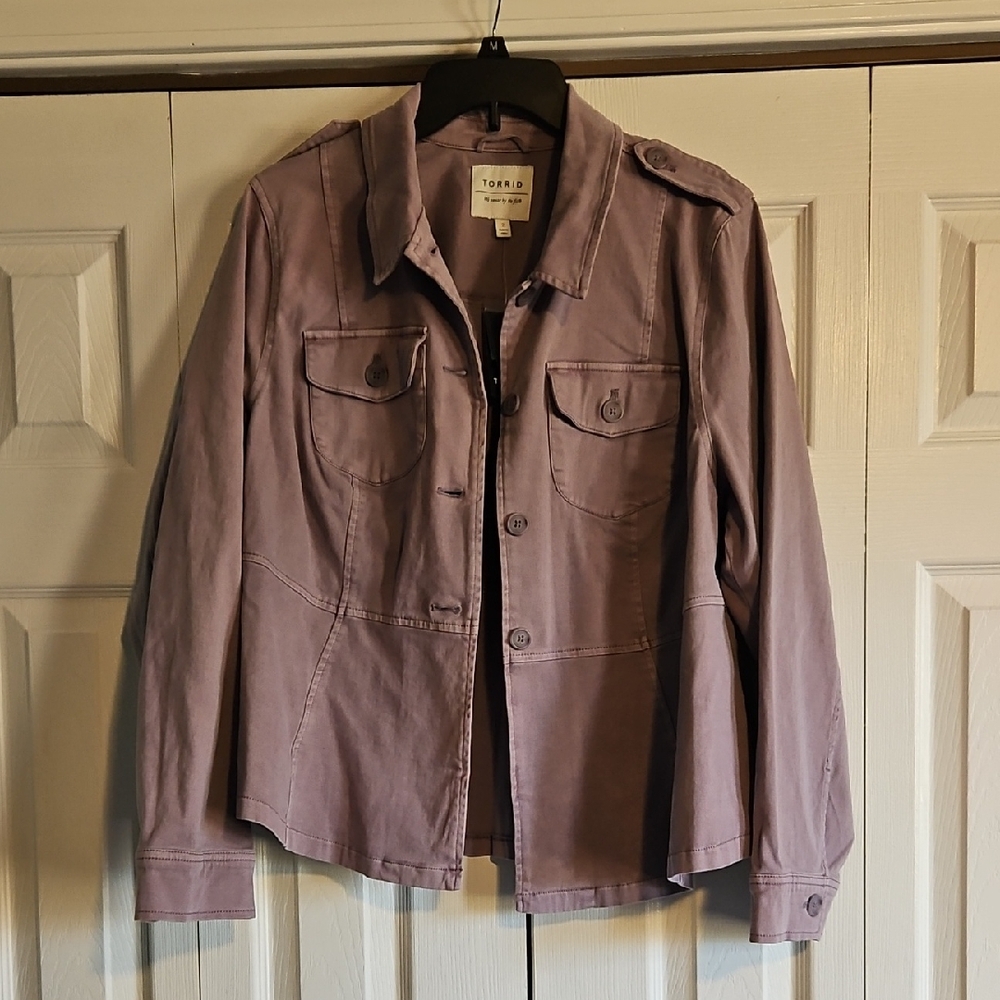 Torrid Dusty Purple Casual Jacket